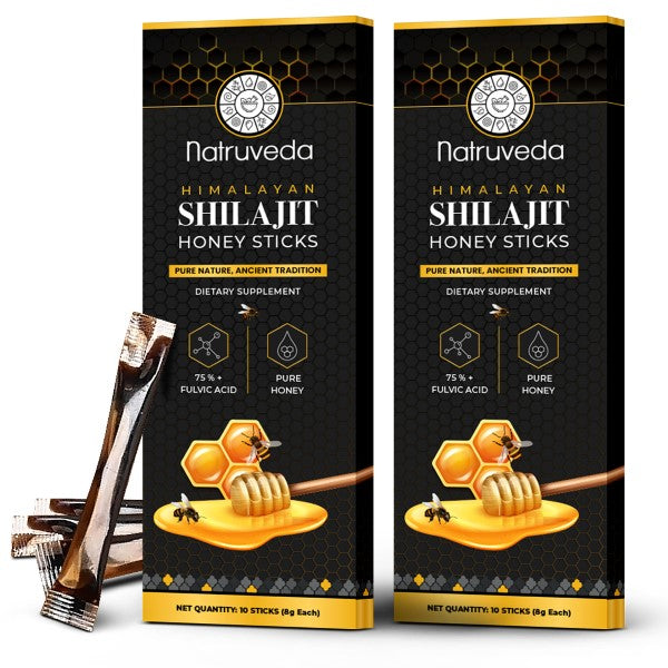 Shilajit Honey Sticks – Pure Himalayan Shilajit Resin Infused with Natural Honey